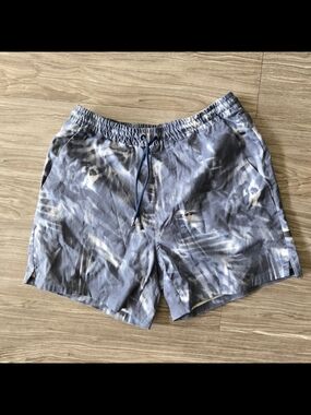 Men's storiBlue Tie-Dye Casual Drawstring Shorts